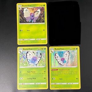3/68 003/192 003/264 Butterfree Pokemon TCG Lot Fresh Pulls